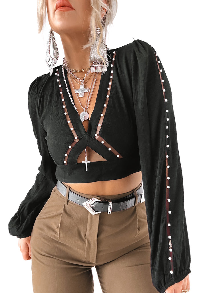 pebby forevee Belt Black/Silver SAWYER BUCKLE BELT