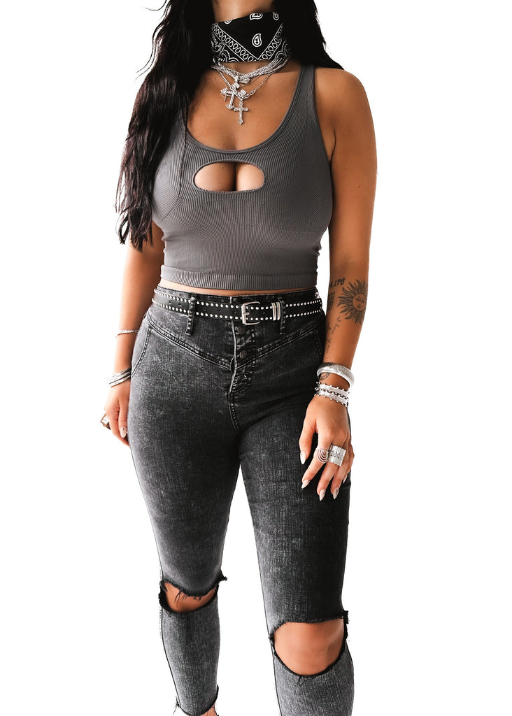 pebby forevee Belt Black/Silver WHAT A STUD WAIST BELT