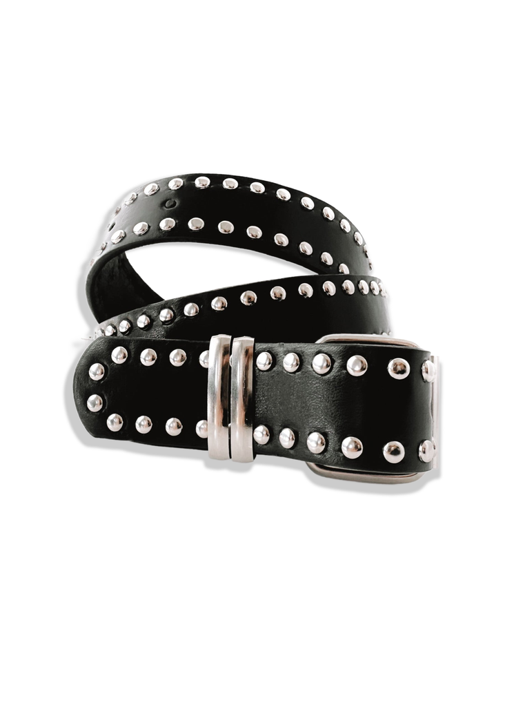 pebby forevee Belt Black/Silver WHAT A STUD WAIST BELT