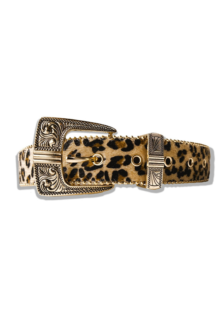 pebby forevee Belt Leopard/Gold TILLY BUCKLE BELT