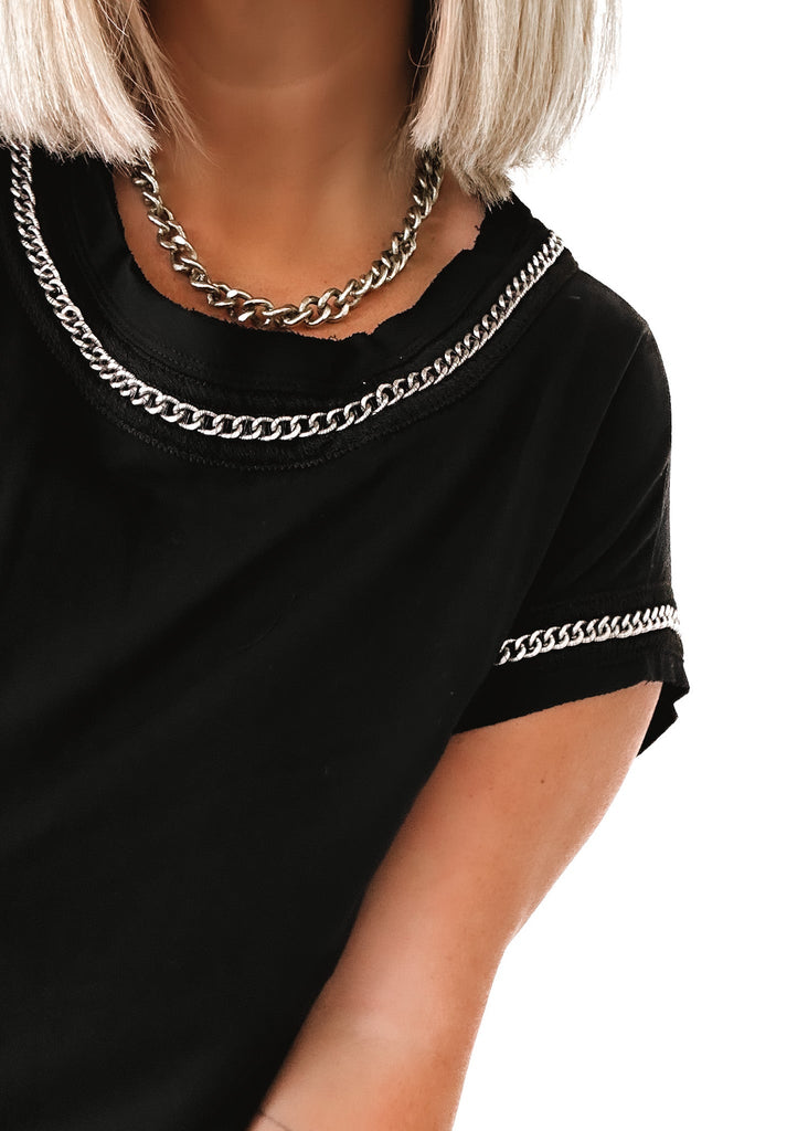 pebby forevee Boutique Top CHOKEHOLD CHAIN TOP