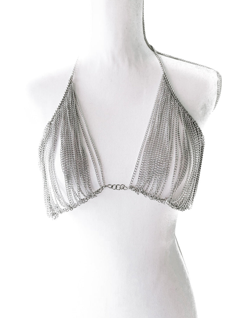 pebby forevee Boutique Top Silver / One Size OUTSET STATEMENT TOP