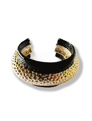 pebby forevee Bracelet Black/Gold APPOLLONIA STATEMENT CUFF BRACELET