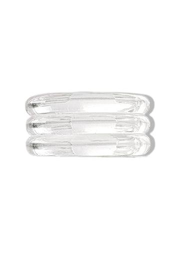 pebby forevee Bracelet Clear IRONIC STATEMENT CUFF BRACELET