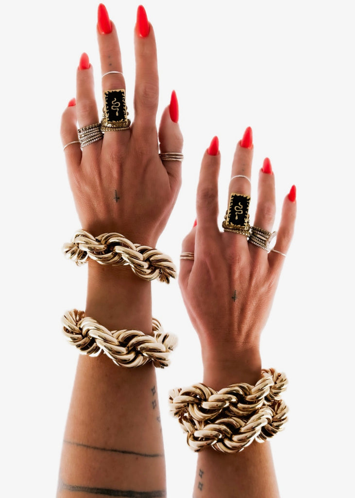 pebby forevee Bracelet Gold ALL THAT STATEMENT BRACELET