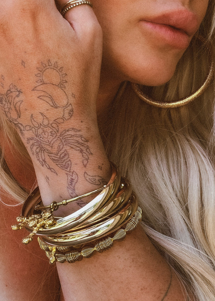 pebby forevee Bracelet Gold AVA WATER RESISTANT CUFF BRACELET