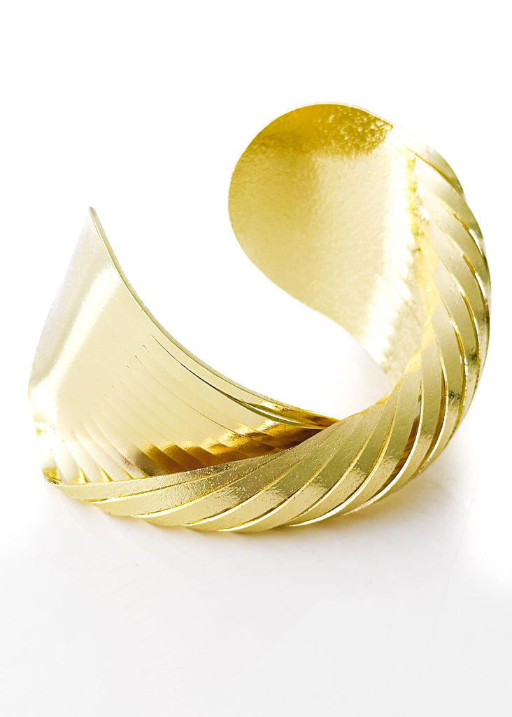 pebby forevee Bracelet Gold CHANLER STATEMENT CUFF BRACELET
