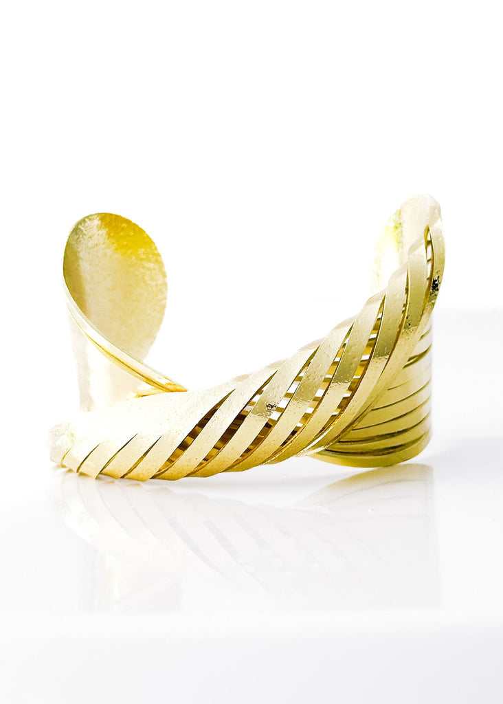 pebby forevee Bracelet Gold CHANLER STATEMENT CUFF BRACELET
