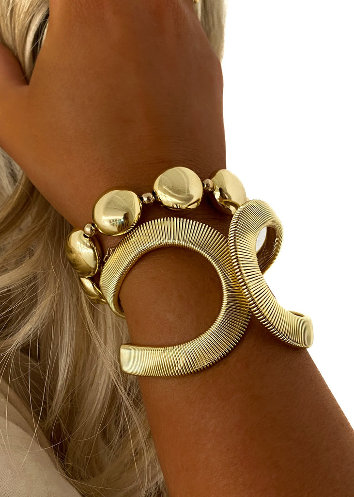 pebby forevee Bracelet Gold GAZING STATEMENT BRACELET