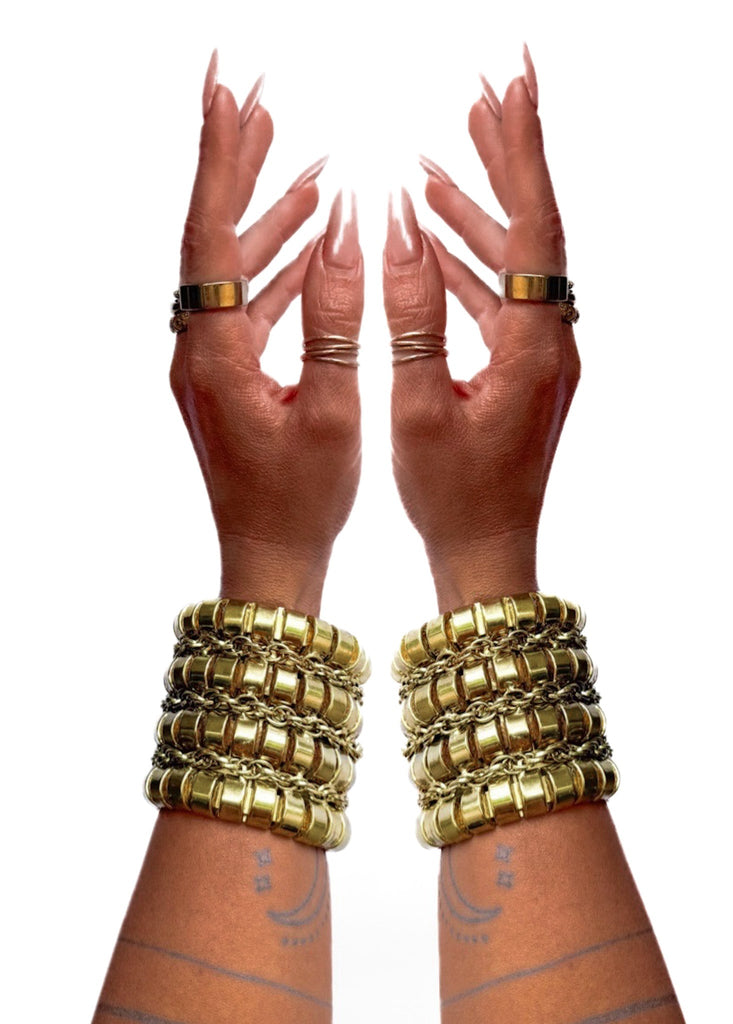 pebby forevee Bracelet Gold KYOTO STATEMENT CUFF BRACELET