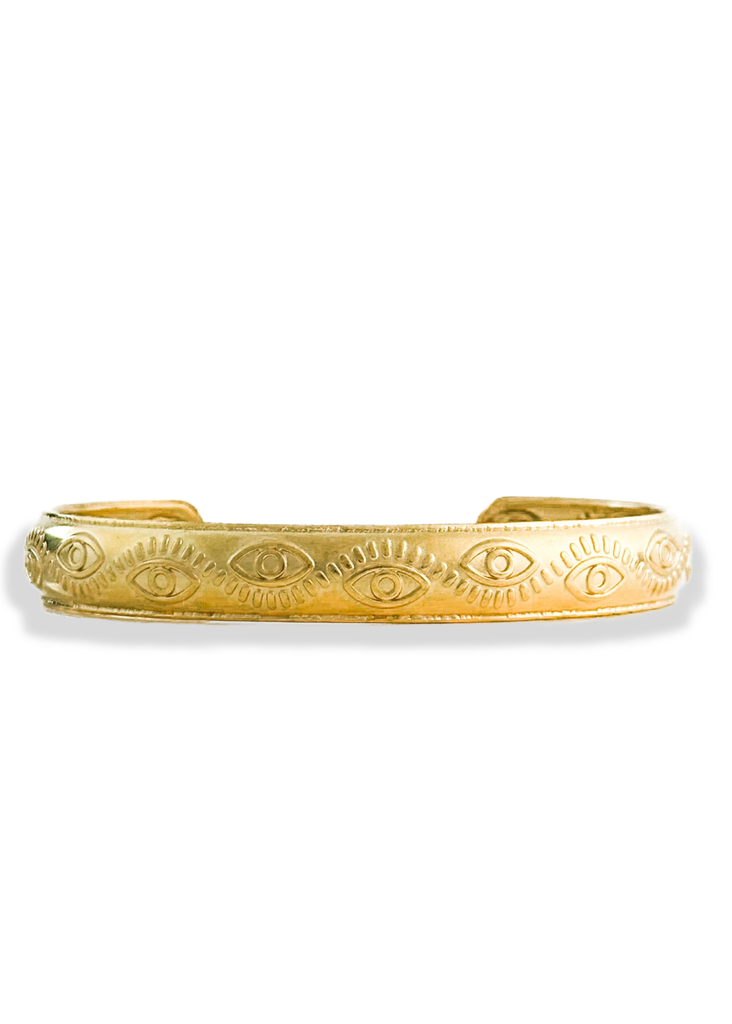 pebby forevee Bracelet Gold MINDFUL WATER RESISTANT CUFF BRACELET