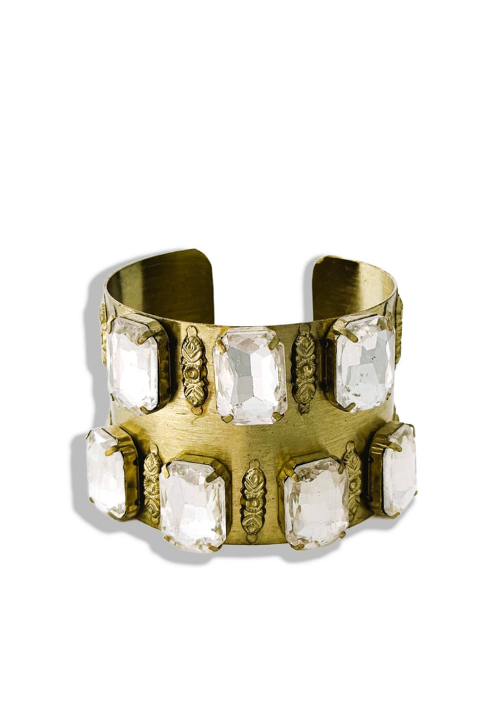 pebby forevee Bracelet Gold PALOMA DIAMOND STATEMENT CUFF BRACELET
