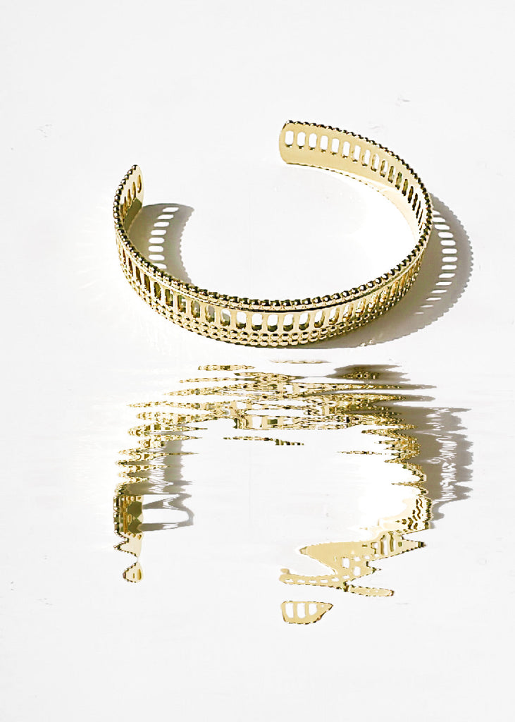 pebby forevee Bracelet Gold PERSPECTIVE WATER RESISTANT CUFF BRACELET