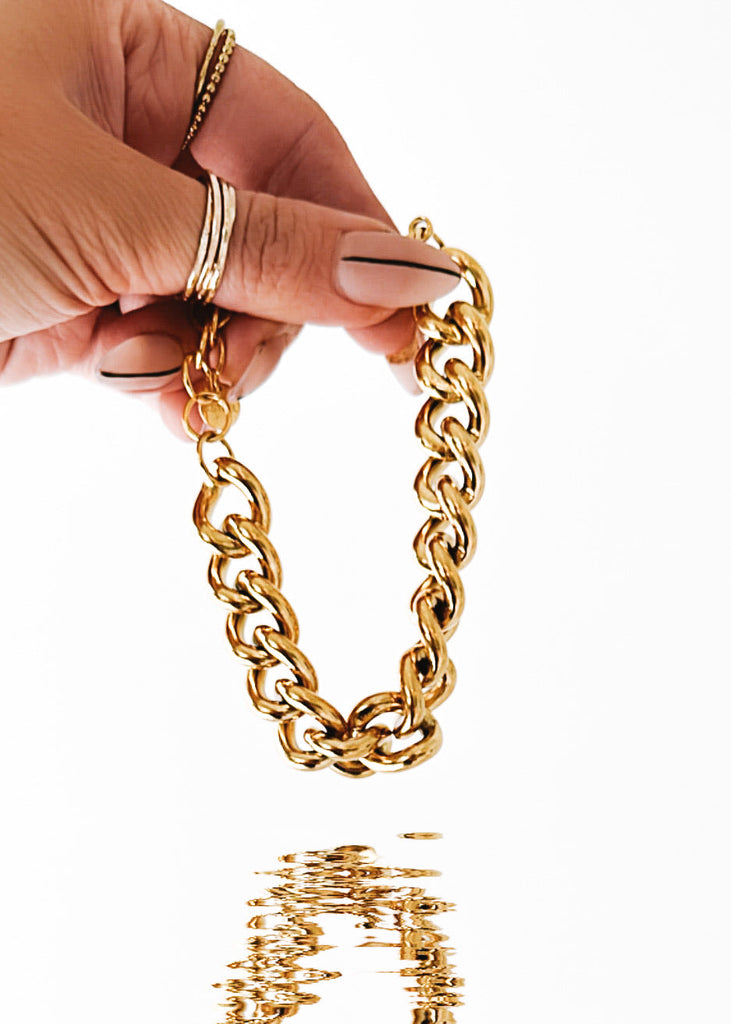 pebby forevee Bracelet Gold ROLLING STONE WATER RESISTANT BRACELET
