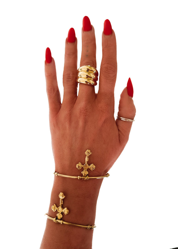 pebby forevee Bracelet Gold SOPHIA WATER RESISTANT CUFF BRACELET