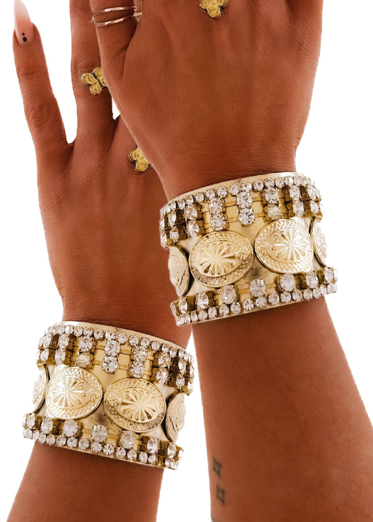 pebby forevee Bracelet Gold THE ORDER STATEMENT CUFF BRACELET
