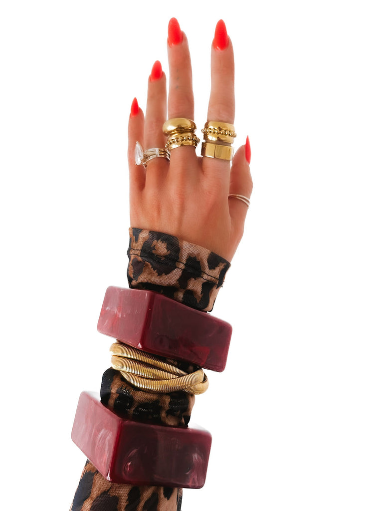 pebby forevee Bracelet Red SABOTAGE STATEMENT BRACELET