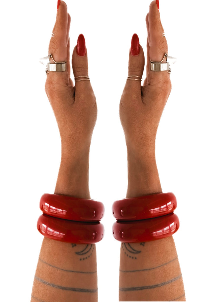 pebby forevee Bracelet Red TAKEOVER STATEMENT BRACELET