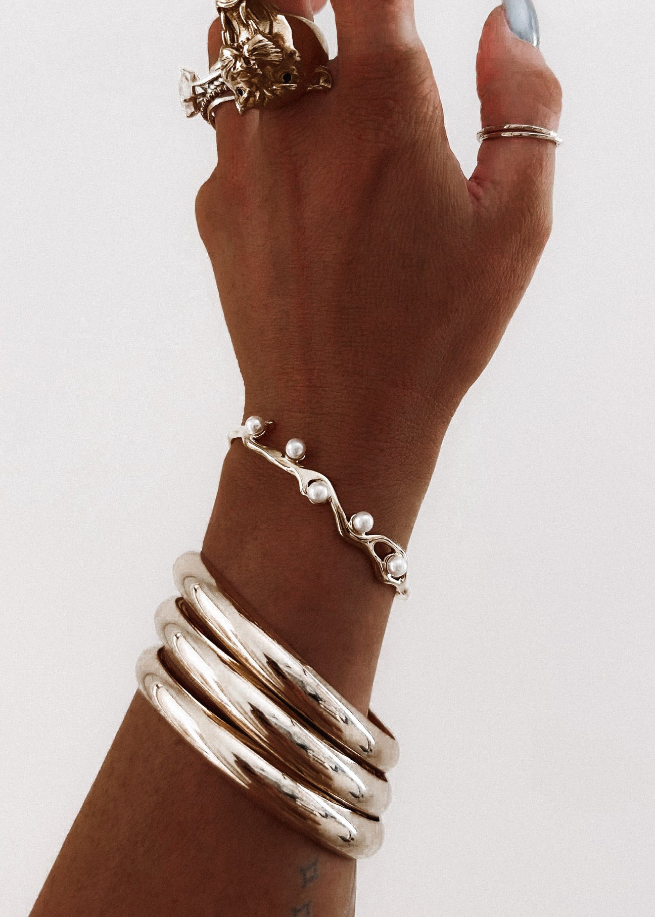 pebby forevee Bracelet Silver DORA WATER RESISTANT CUFF BRACELET
