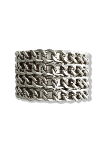 pebby forevee Bracelet Silver GILDED STATEMENT CUFF BRACELET