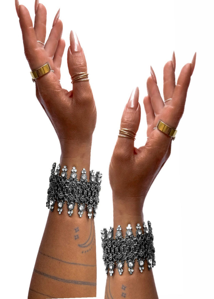 pebby forevee Bracelet Silver HELENA STATEMENT CUFF BRACELET