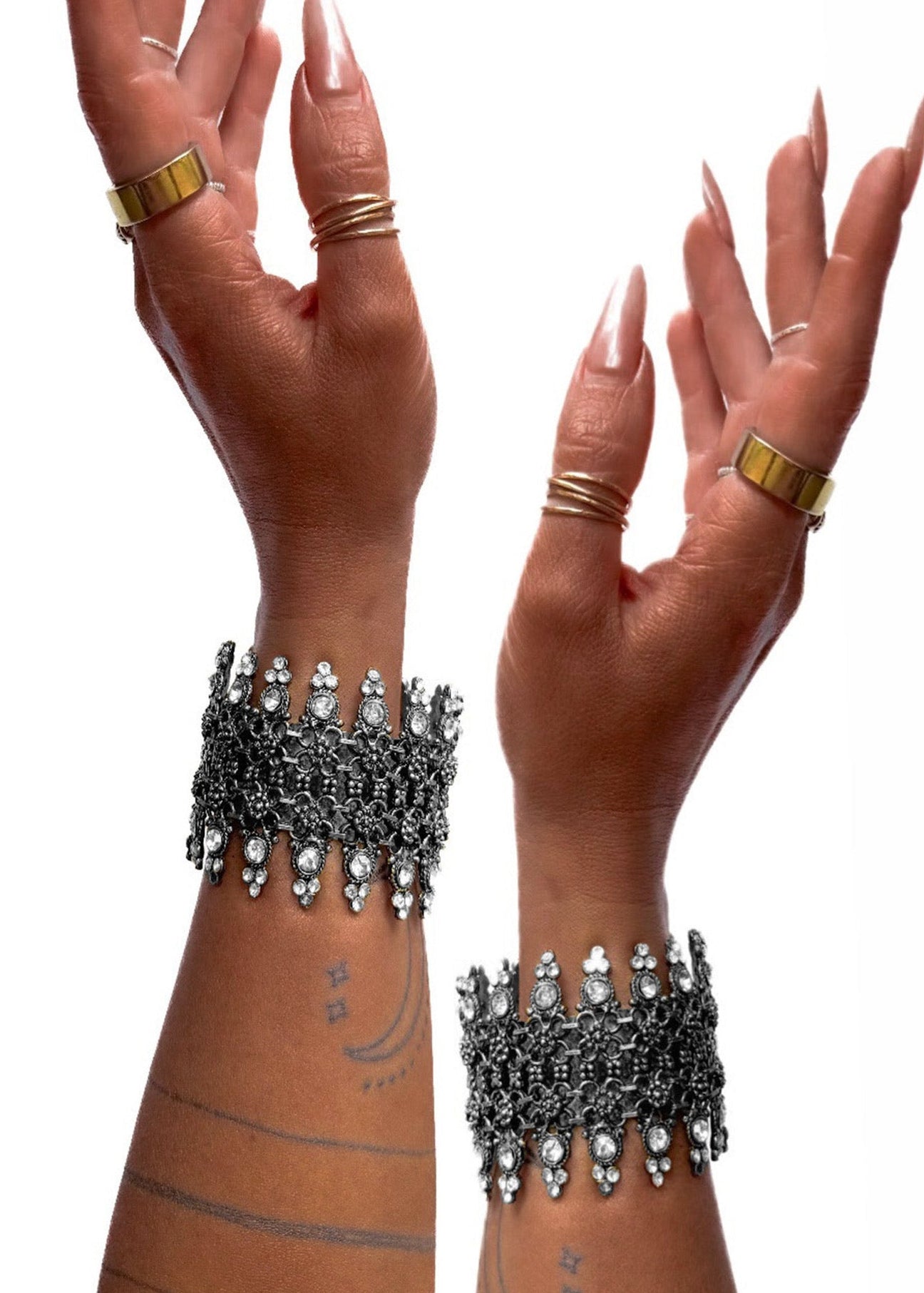 pebby forevee Bracelet Silver HELENA STATEMENT CUFF BRACELET
