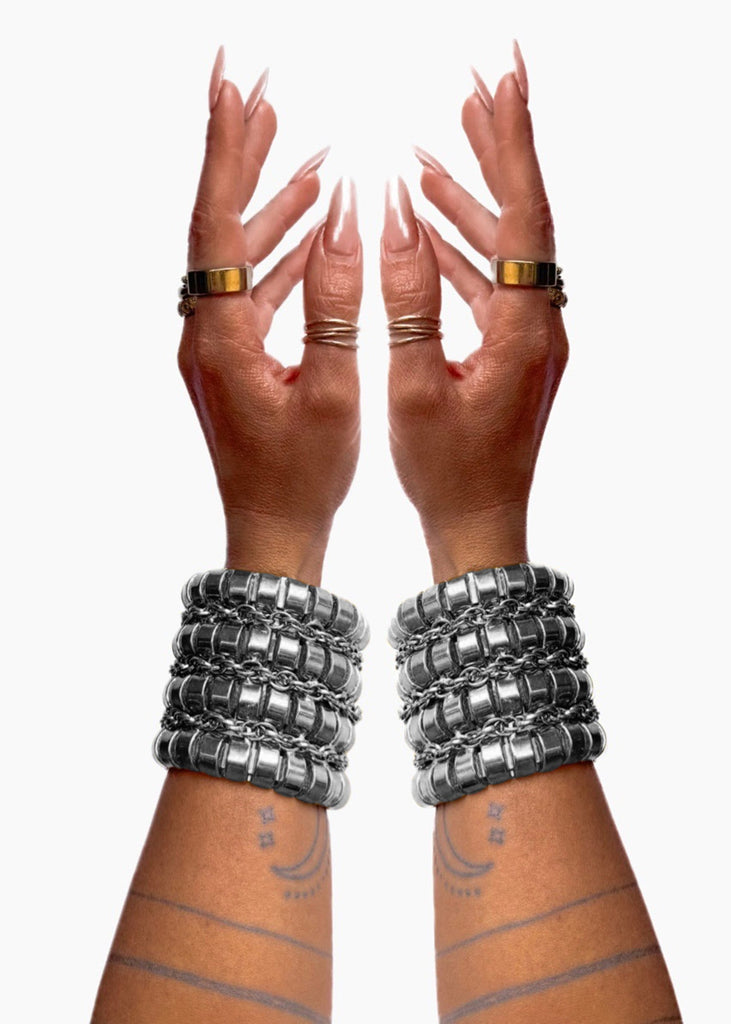 pebby forevee Bracelet Silver KYOTO STATEMENT CUFF BRACELET