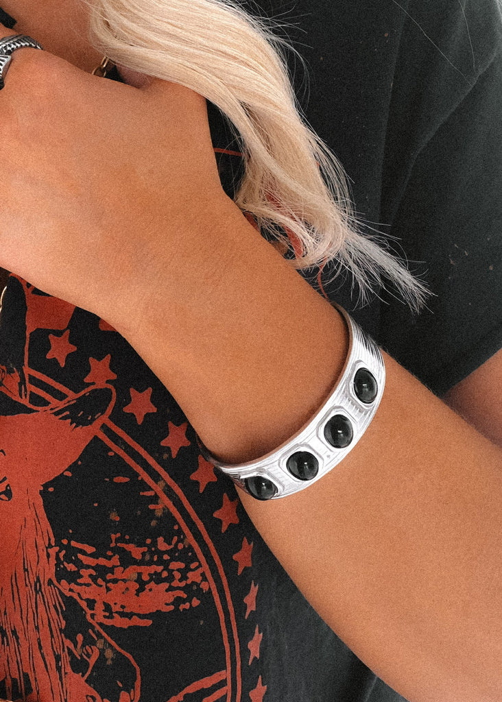 pebby forevee Bracelet Silver MAGUIRE WATER RESISTANT CUFF BRACELET