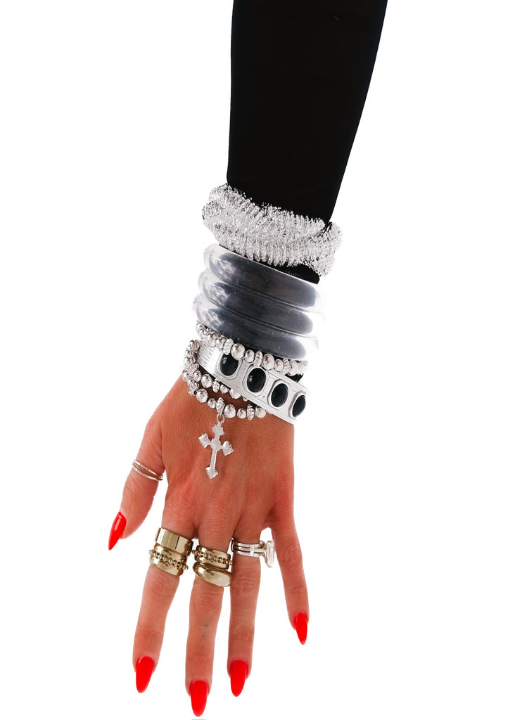 pebby forevee Bracelet Silver MAGUIRE WATER RESISTANT CUFF BRACELET