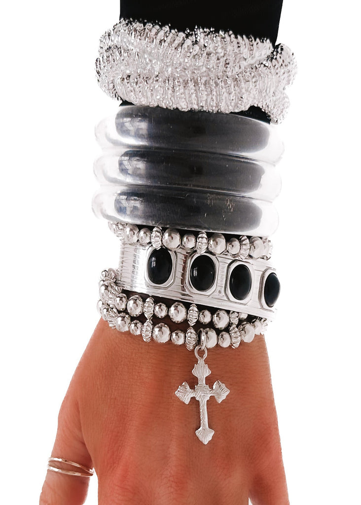 pebby forevee Bracelet Silver MAGUIRE WATER RESISTANT CUFF BRACELET