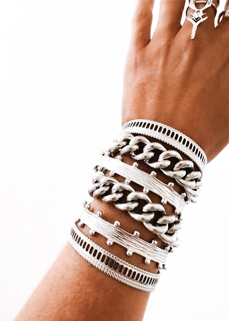 pebby forevee Bracelet Silver EPIPHANY WATER RESISTANT CUFF BRACELET