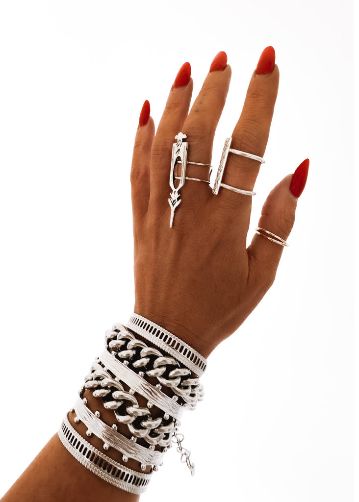 pebby forevee Bracelet Silver ROLLING STONE WATER RESISTANT BRACELET