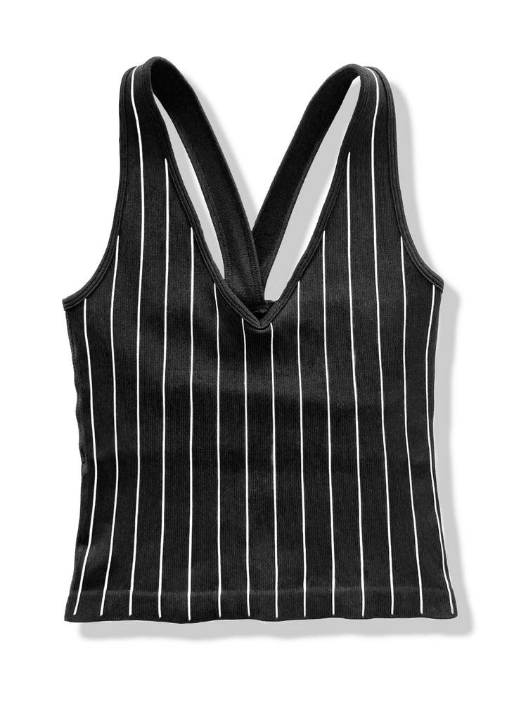 pebby forevee Brami STRIPED BACK SMOOTHING V-NECK BRAMI