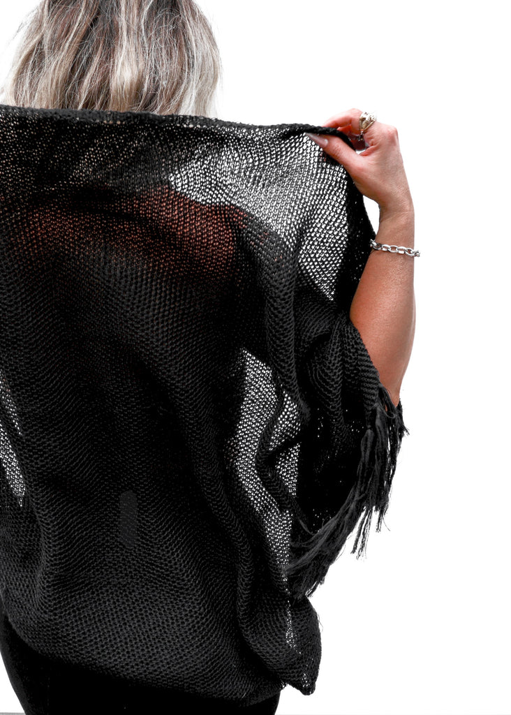 pebby forevee Cardigan Black / ONE SIZE WINDBLOWN SUMMER CARDIGAN