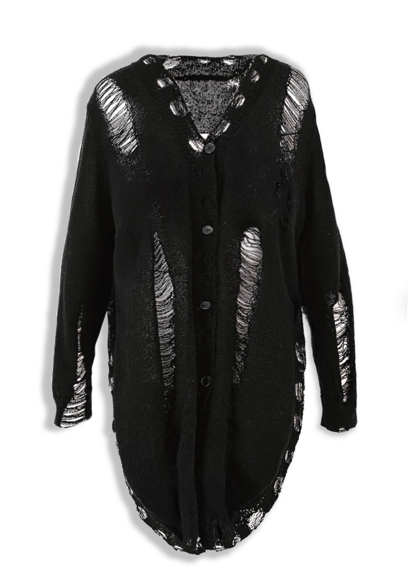 FINAL SALE: GO TO THERAPY DISTRESSED CARDIGAN – Pebby Forevee
