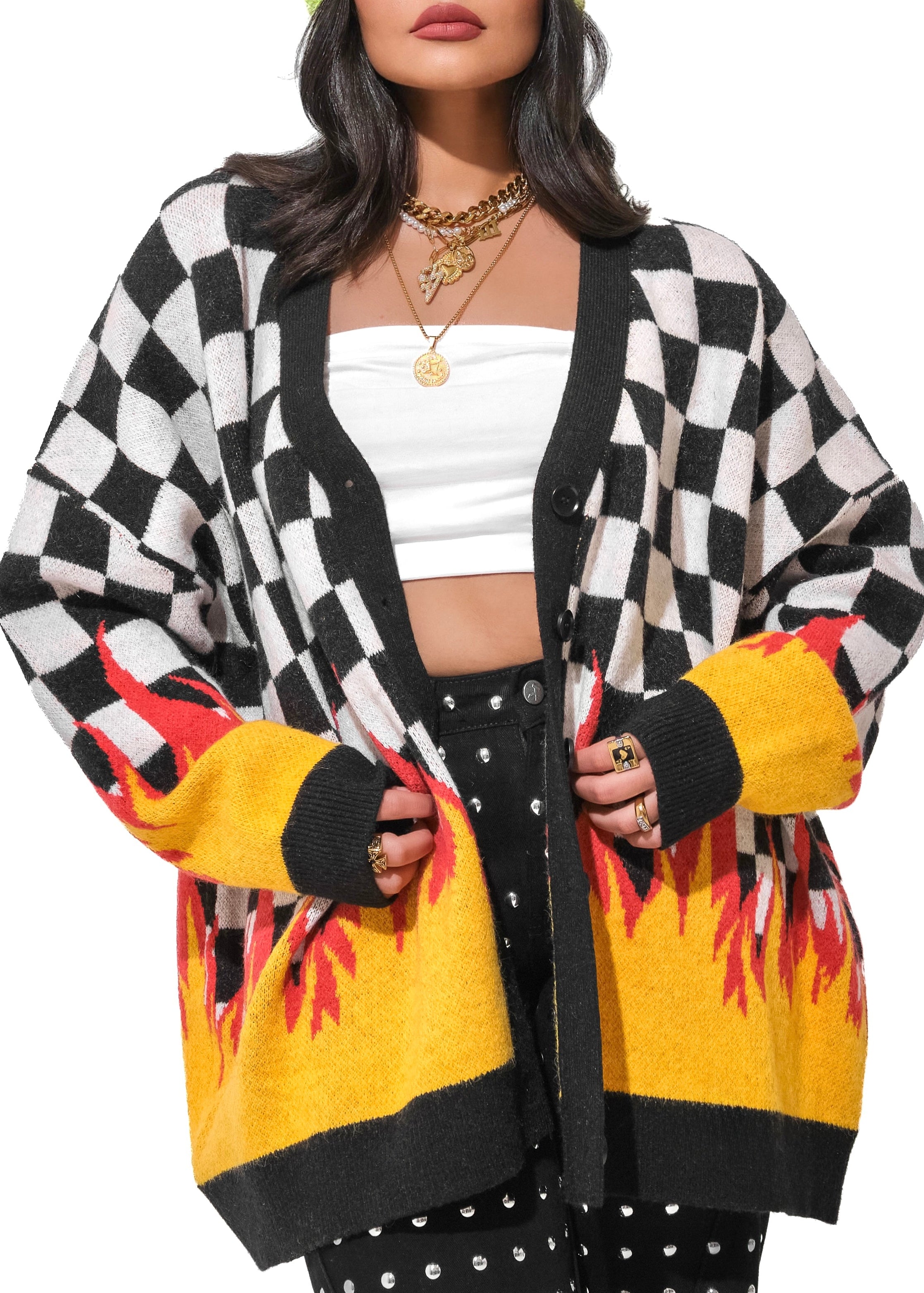 HOT STREAK EXTRA OVERSIZED CARDIGAN – Pebby Forevee