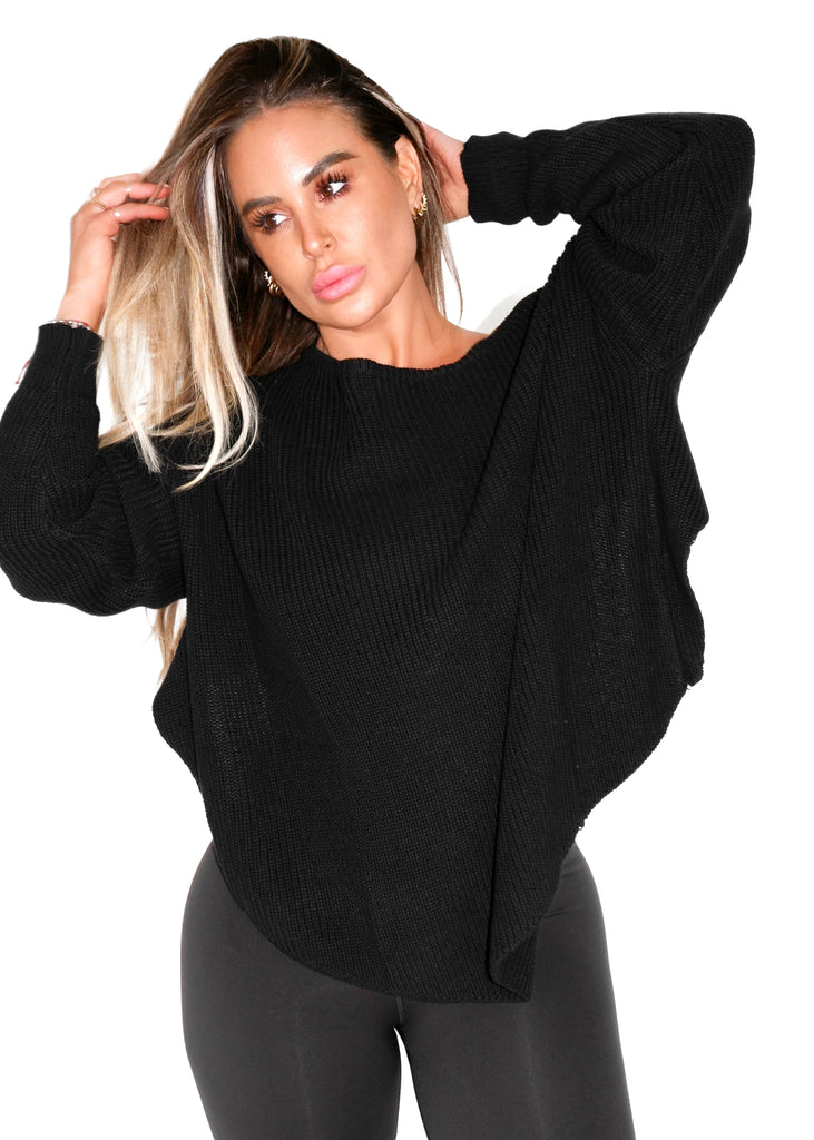 pebby forevee Cardigan REVERSIBLE ROLES CUT OUT PULLOVER