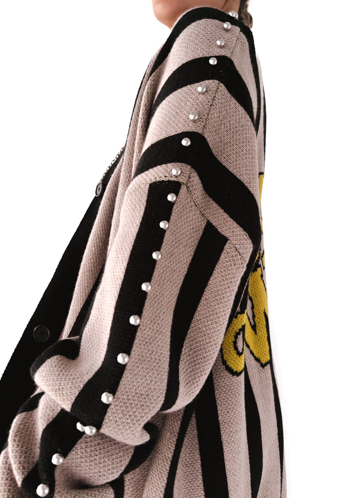 pebby forevee Cardigan STAY WEIRD OVERSIZED CARDIGAN