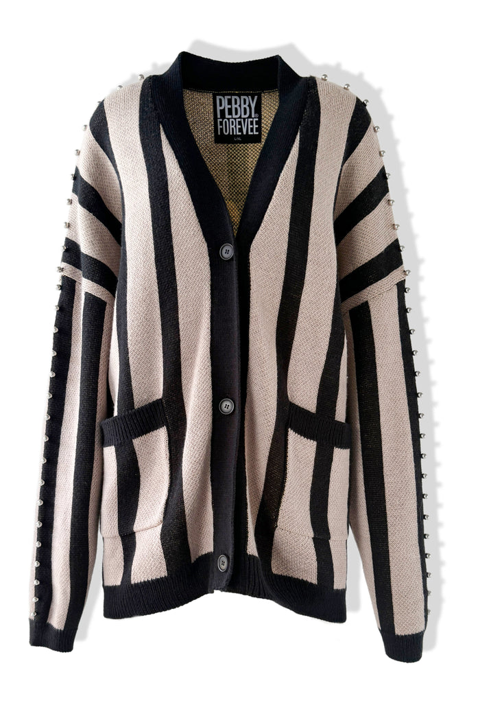 pebby forevee Cardigan STAY WEIRD OVERSIZED CARDIGAN