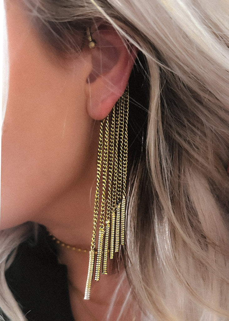 pebby forevee Earring Burnished Gold MALIA EAR CUFF