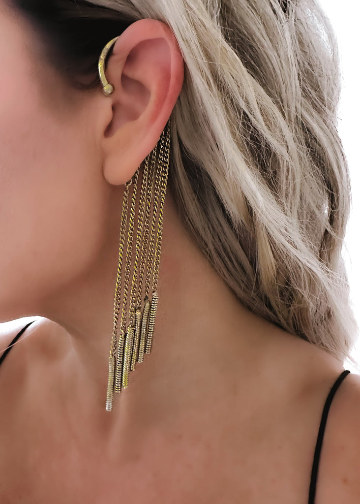 pebby forevee Earring Burnished Gold MALIA EAR CUFF