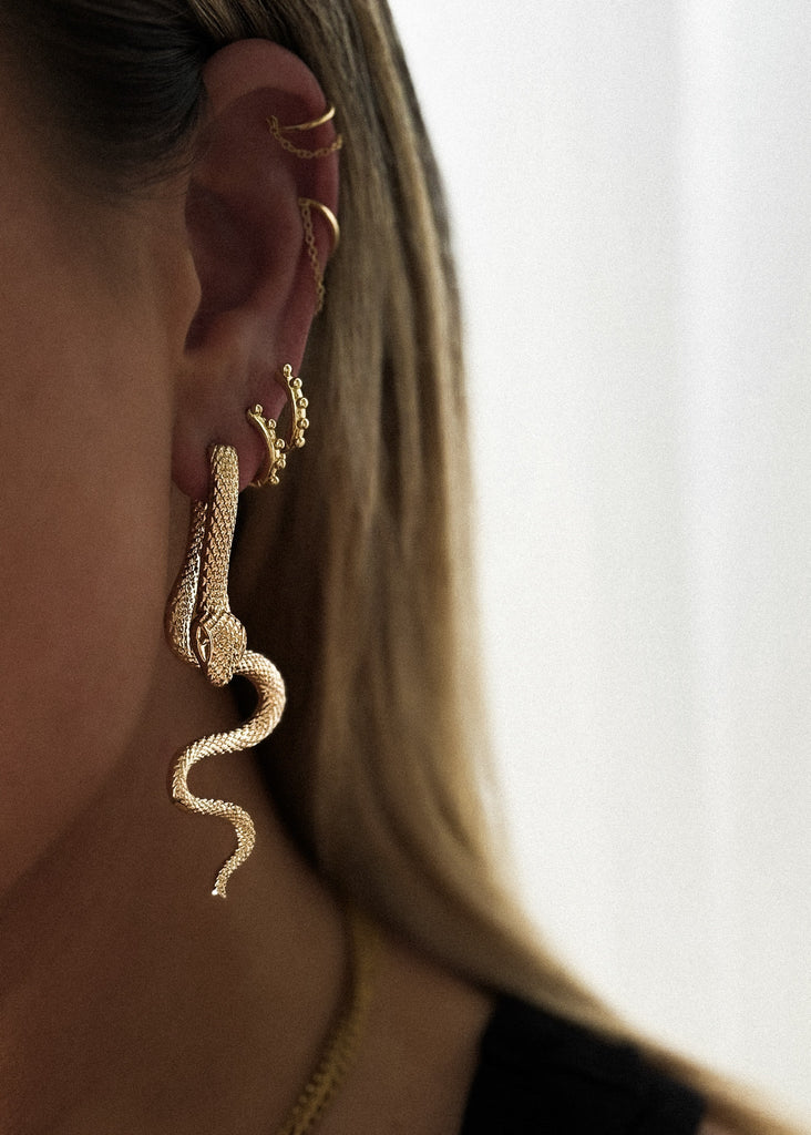 pebby forevee Earring Gold BLINK WATER RESISTANT EAR HUGGIES