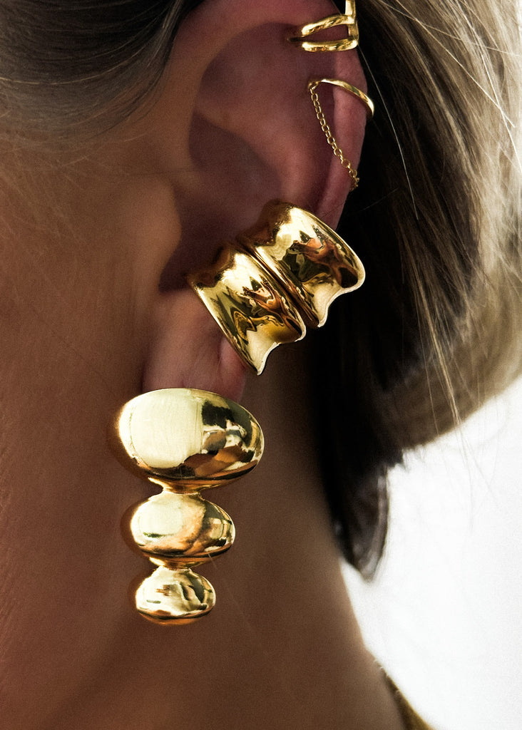 pebby forevee Earring Gold CALVIN WATER RESISTANT EAR CUFF