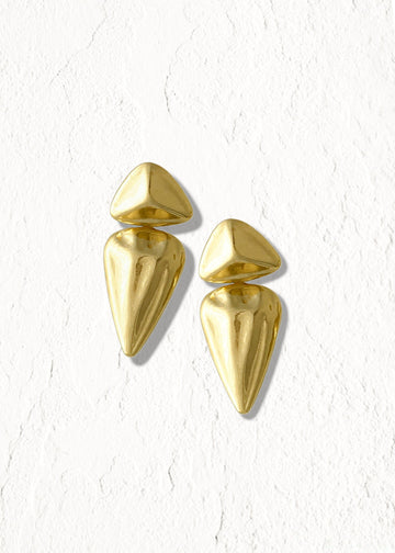 pebby forevee Earring Gold CORRIGAN STATEMENT EARRINGS