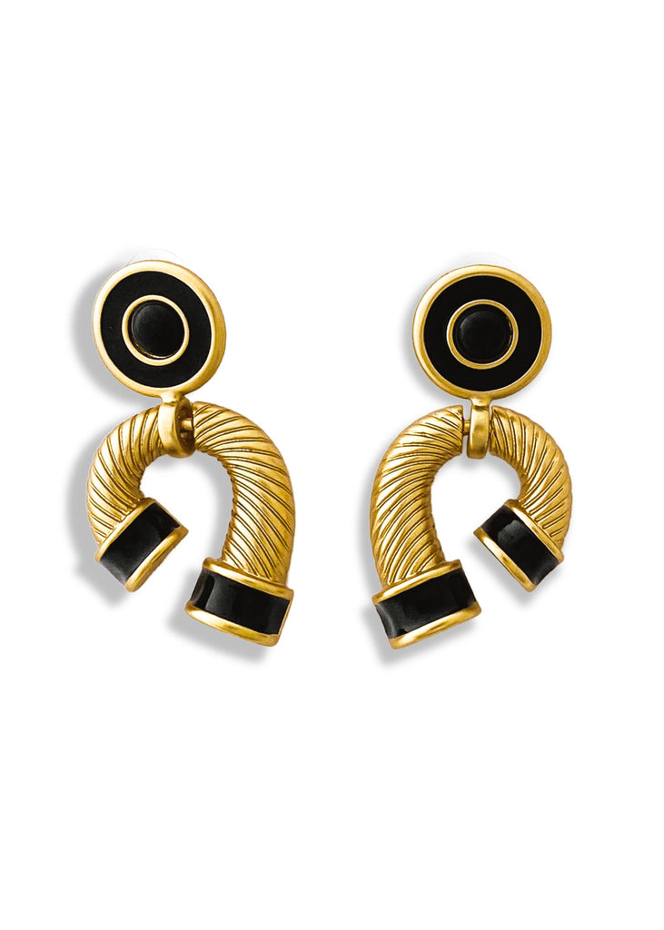 pebby forevee Earring Gold DECLAN STATEMENT EARRINGS