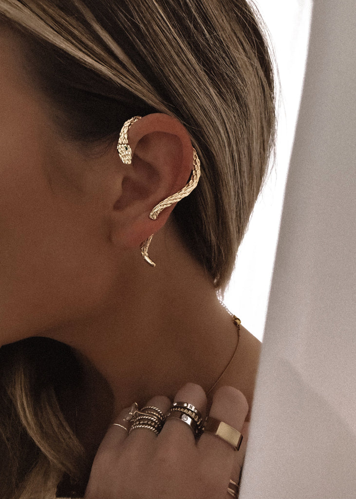 pebby forevee Earring Gold DON'T BLAME ME STATEMENT EARRINGS