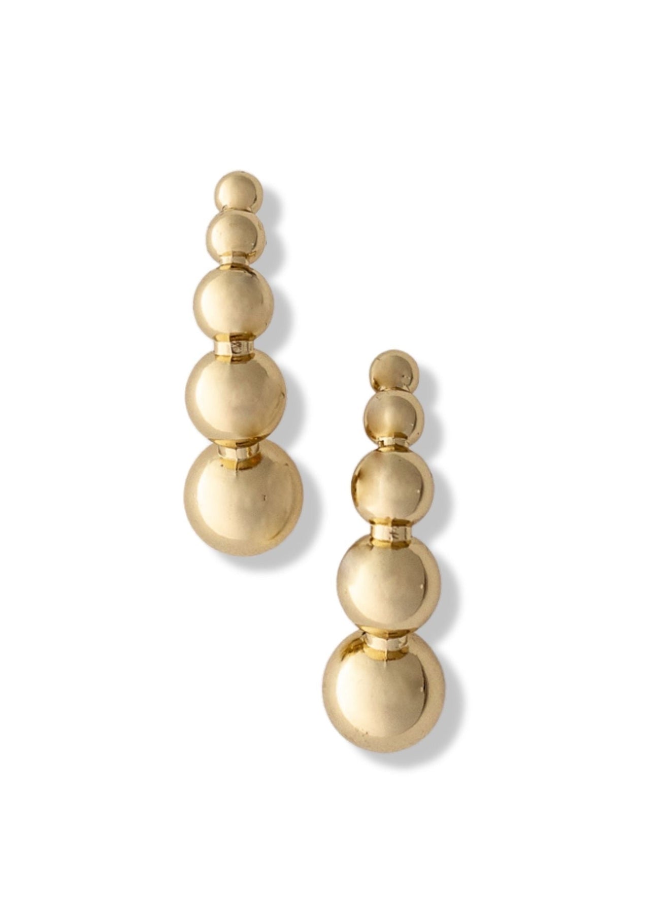 pebby forevee Earring Gold DROPLETS STATEMENT EARRINGS