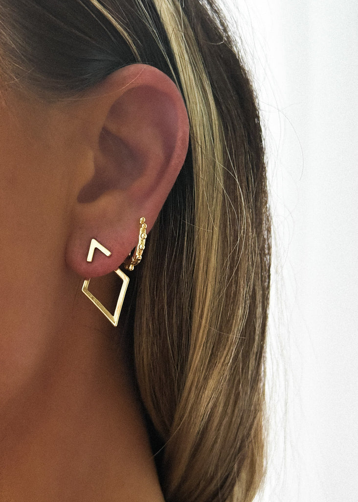 pebby forevee Earring Gold ELLIE WATER RESISTANT EAR HUGGIES