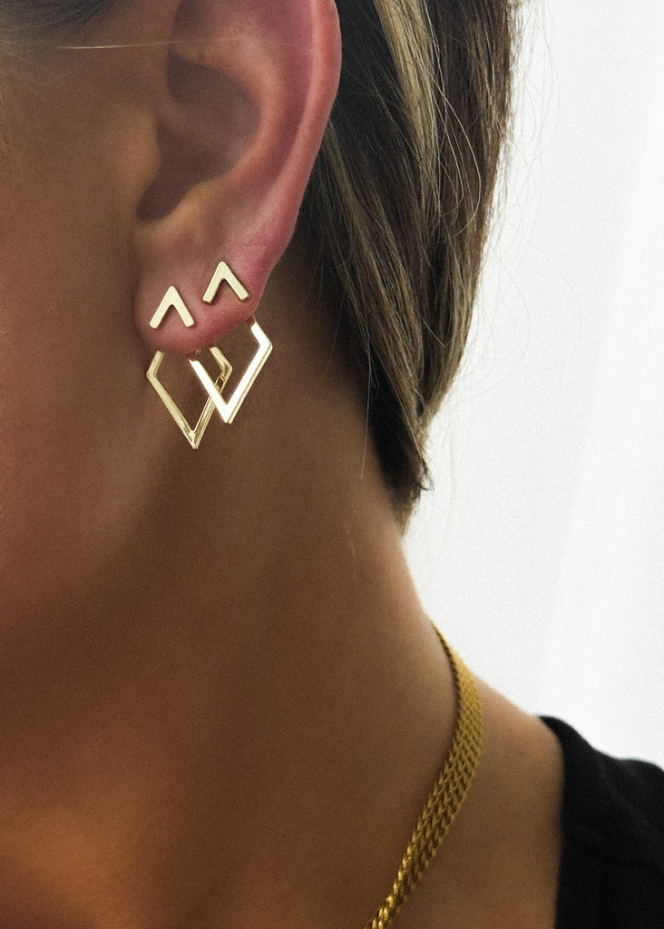 pebby forevee Earring Gold ELLIE WATER RESISTANT EAR HUGGIES