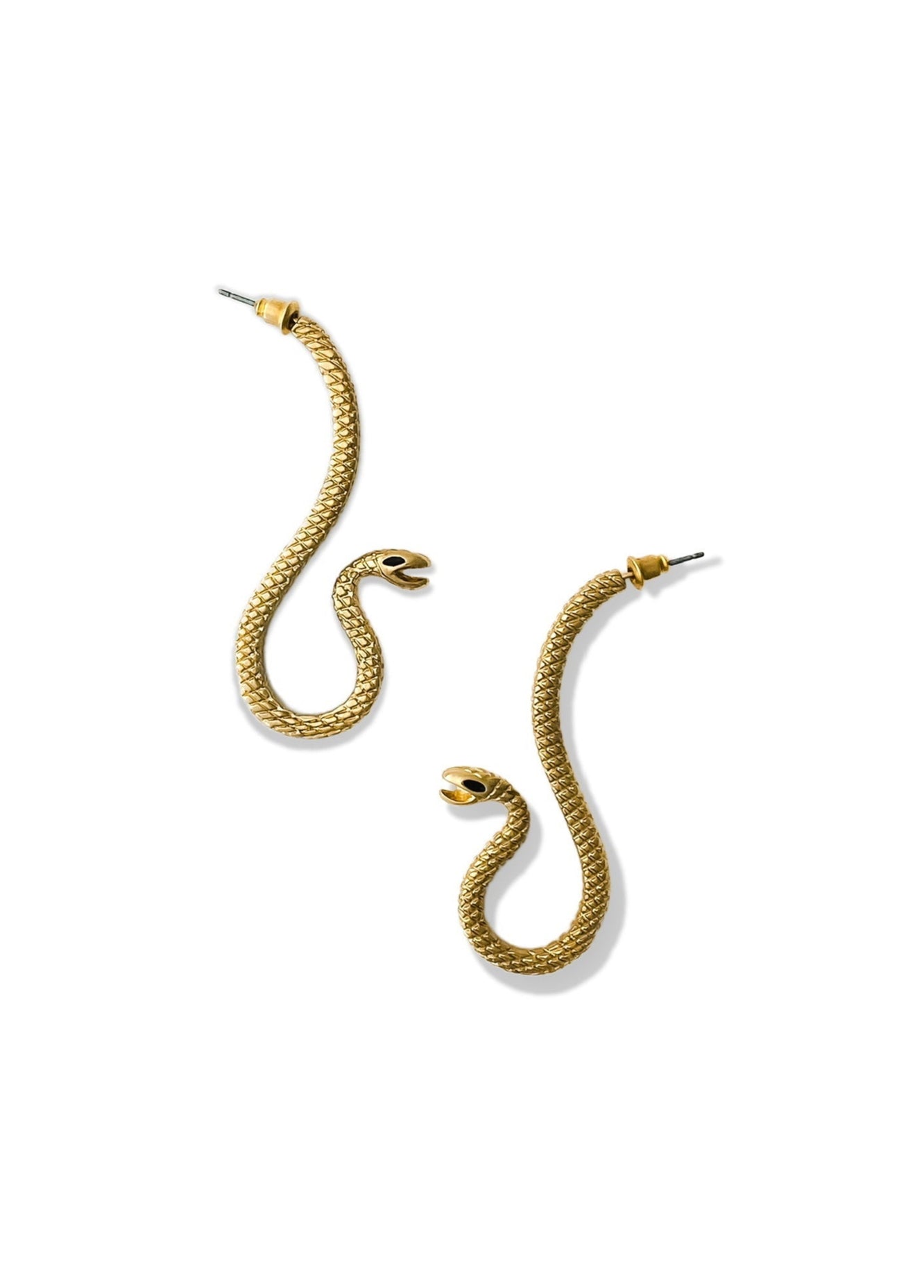 pebby forevee Earring Gold HISS & STRIKE STATEMENT EARRINGS